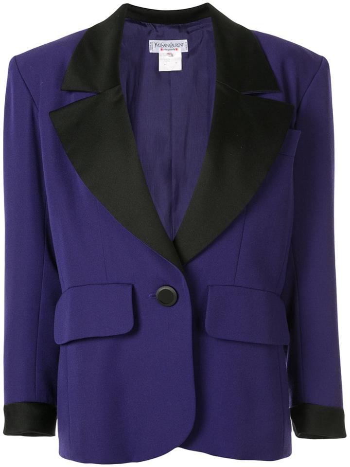 Yves Saint Laurent Vintage Longsleeve Jacket - Purple