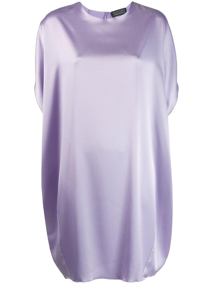 Gianluca Capannolo Boxy Shift Dress - Purple