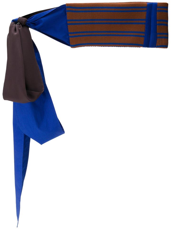 Marni Ribbed Knitted Belt - Blue