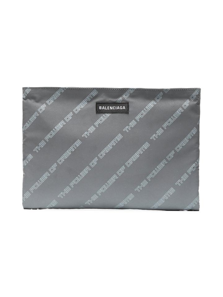 Balenciaga Grey 'the Power Of Dreams' Pouch