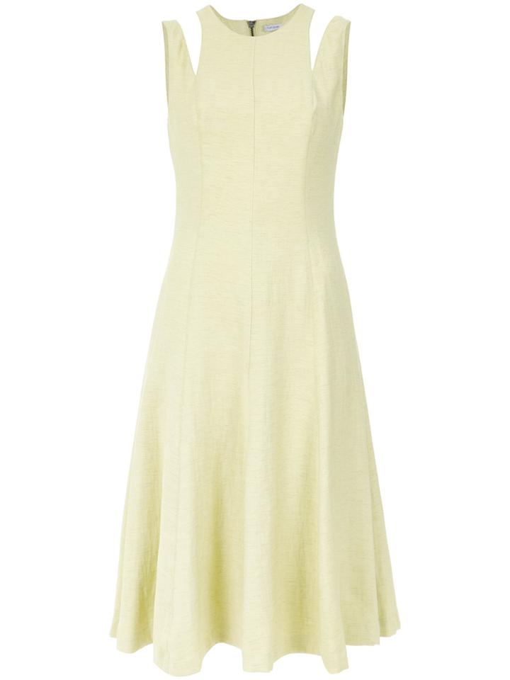 Tufi Duek Cut Out Midi Dress - Yellow & Orange