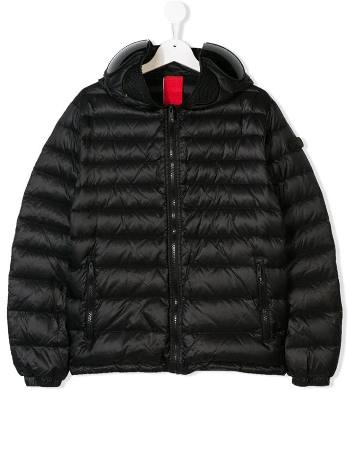 Ai Riders On The Storm Kids Teen Structured Hood Jacket - Black
