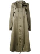 Mm6 Maison Margiela Military Raincoat, Women's, Size: 42, Green, Cotton