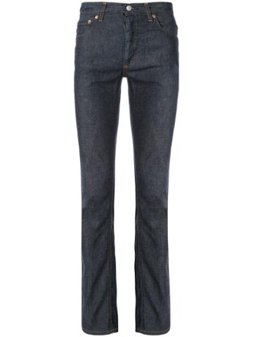 Helmut Lang Pre-owned 1998 High Rise Slim Jeans - Navy
