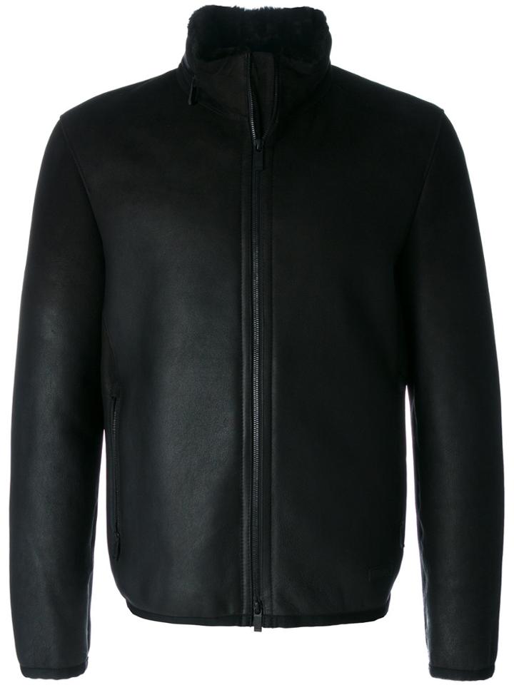 Z Zegna Shearling-lined Jacket - Black