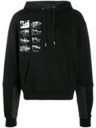 Heliot Emil Graphic Print Hoodie - Black