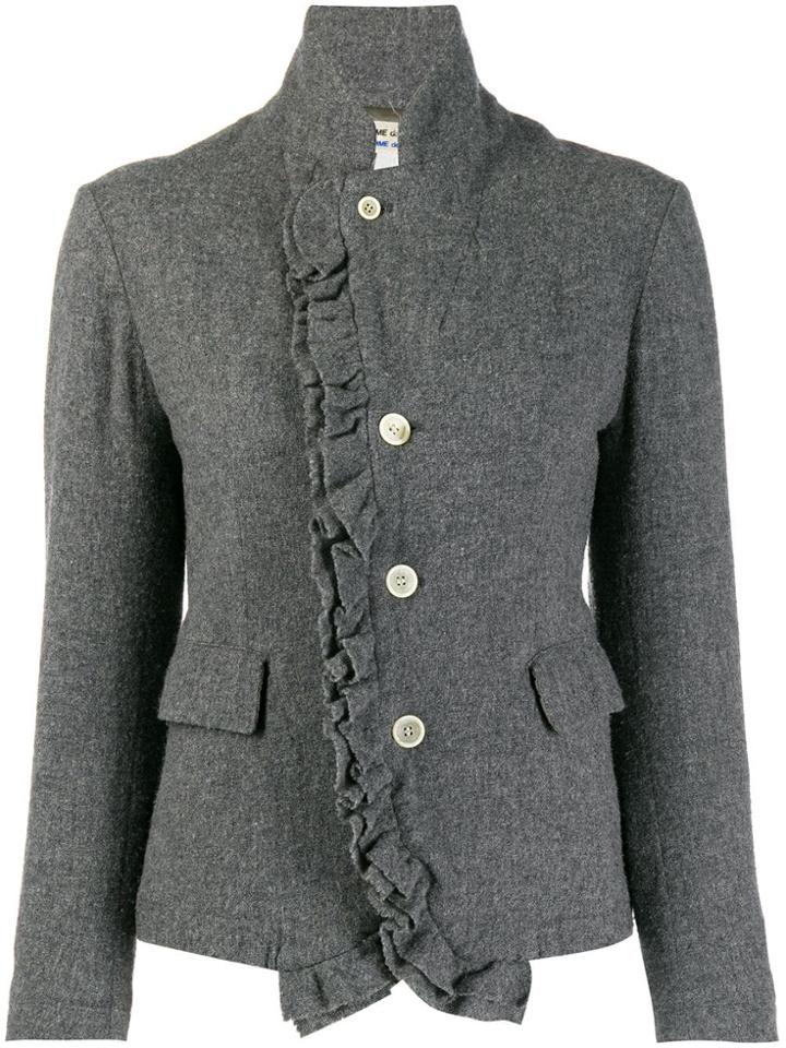 Comme Des Garçons Pre-owned '1990s Ruffled Jacket - Grey