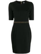 Versace Jeans Couture Fitted Studded Dress - Black