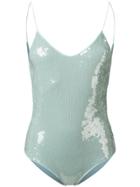 Oseree Sequin One Piece Swimsuit - Green