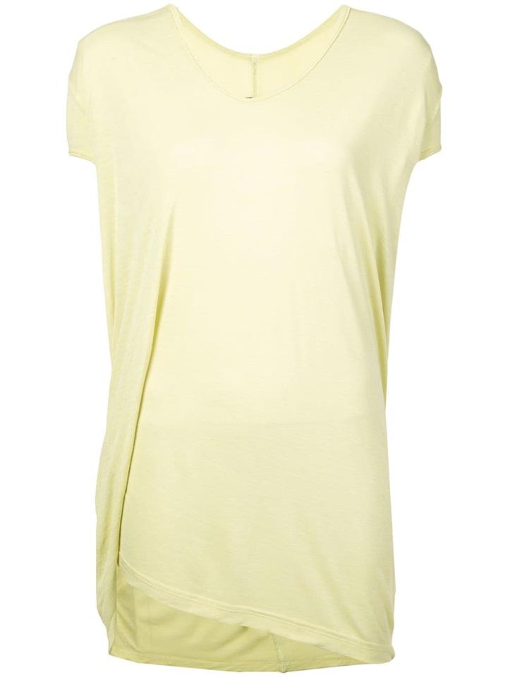 Rick Owens Plain Long T-shirt - Yellow