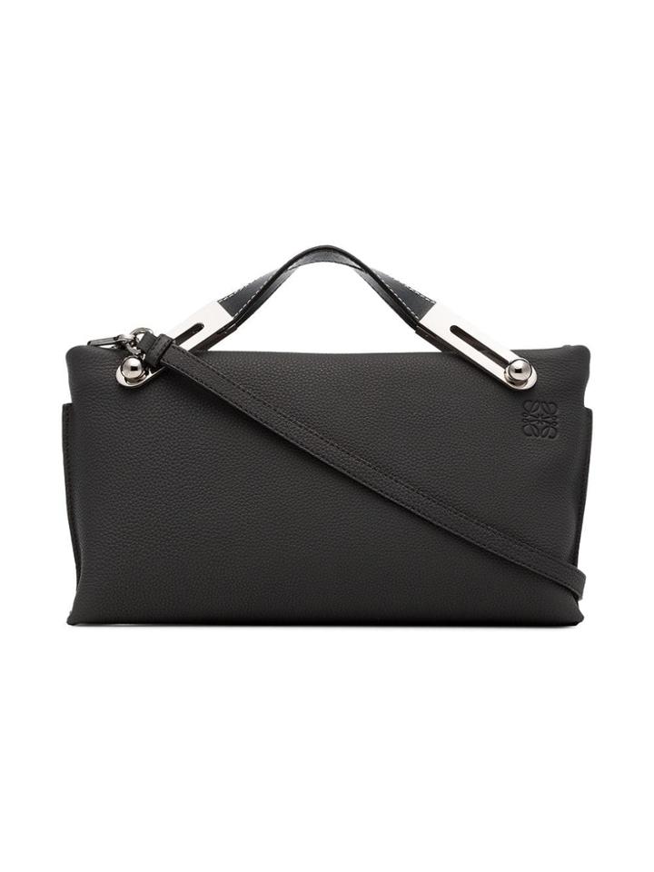 Loewe Grey Missy Small Leather Clutch