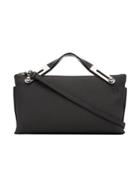 Loewe Grey Missy Small Leather Clutch