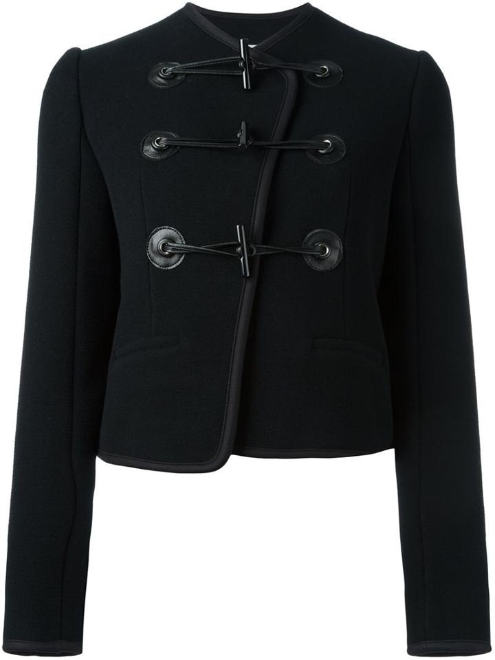 Carven Military Jacket, Women's, Size: 40, Black, Polyamide/acetate/viscose/wool