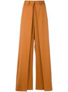 Mm6 Maison Margiela Double-layer Trousers - Yellow & Orange