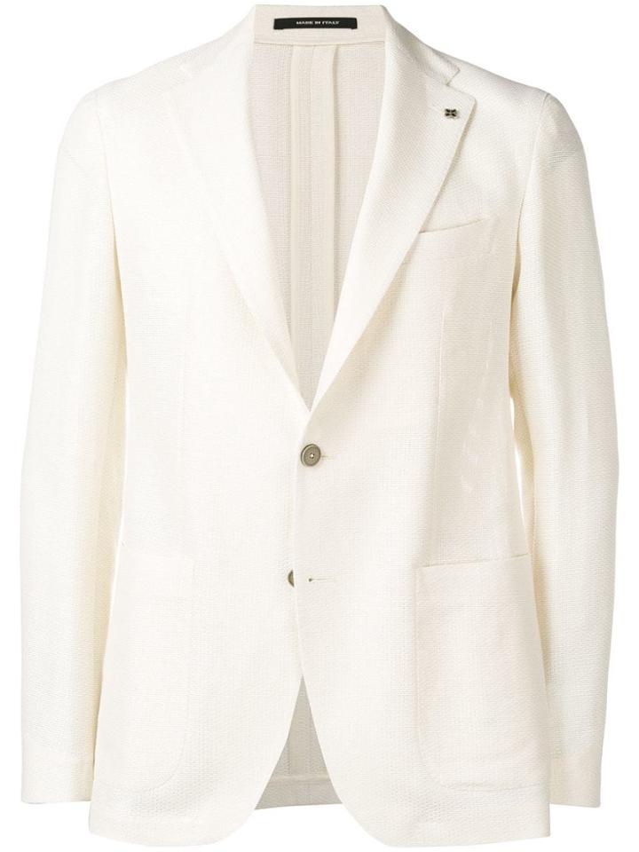 Tagliatore Woven Blazer - White
