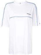 Ader Error Blue Trim Oversized T-shirt - White