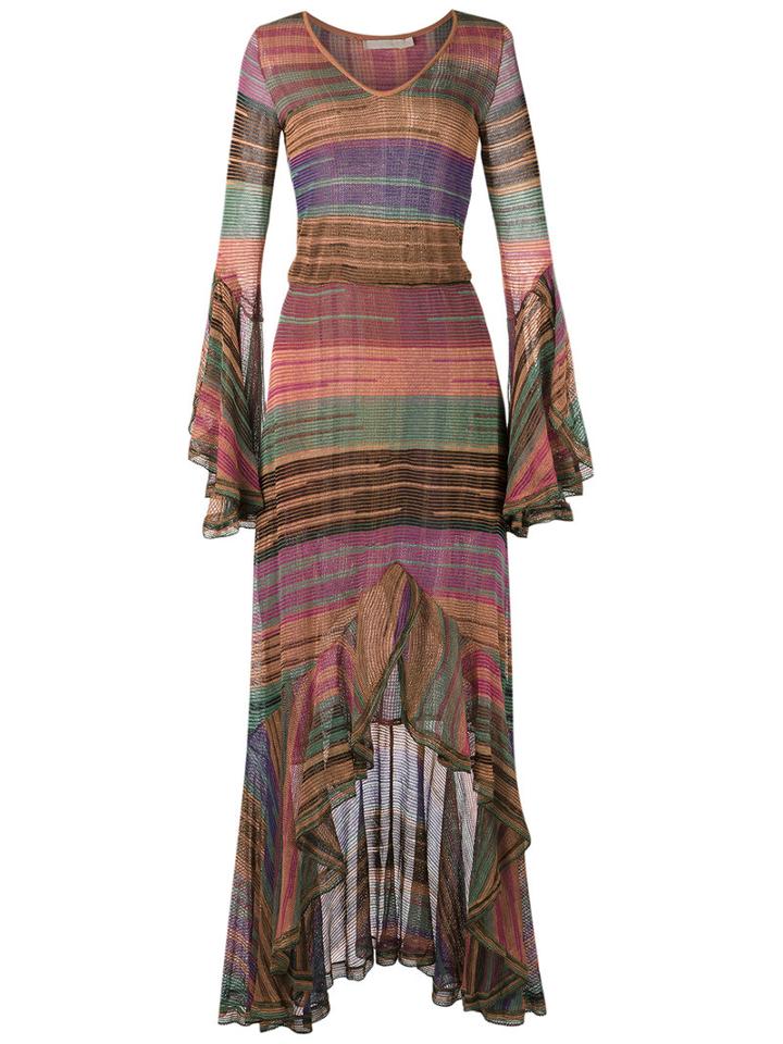 Knit Maxi Dress - Women - Acrylic/lurex/viscose - M, Grey, Acrylic/lurex/viscose, Cecilia Prado