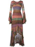 Knit Maxi Dress - Women - Acrylic/lurex/viscose - M, Grey, Acrylic/lurex/viscose, Cecilia Prado
