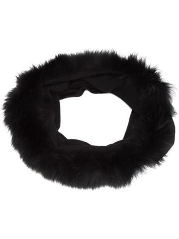 Sofia Cashmere Infinity Scarf, Women's, Blue, Fox Fur/cashmere