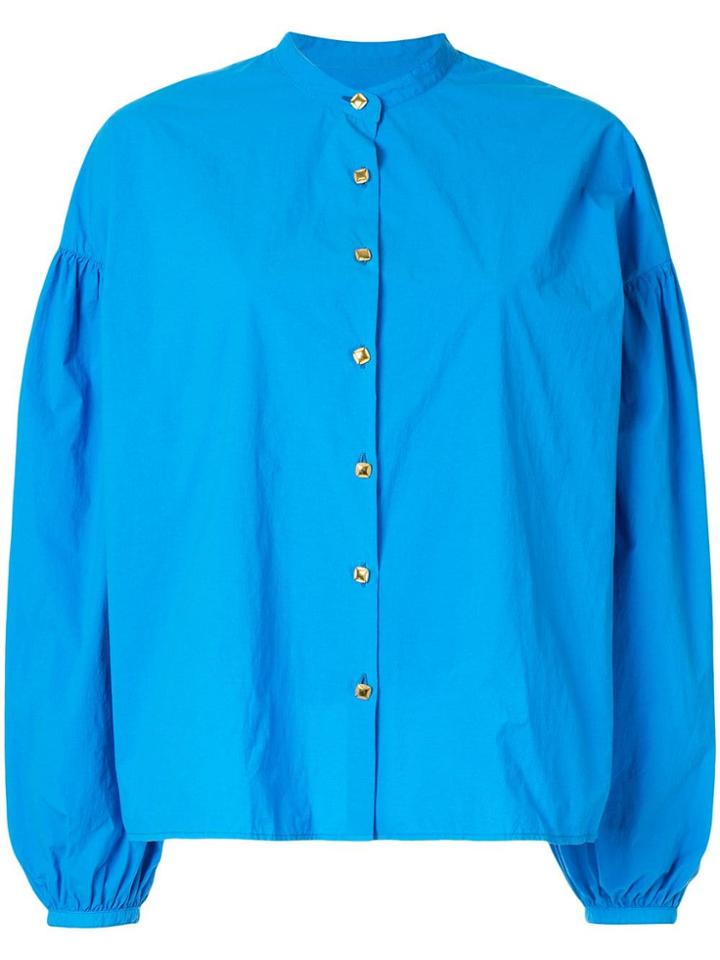 Kolor Button Detail Blouse - Blue