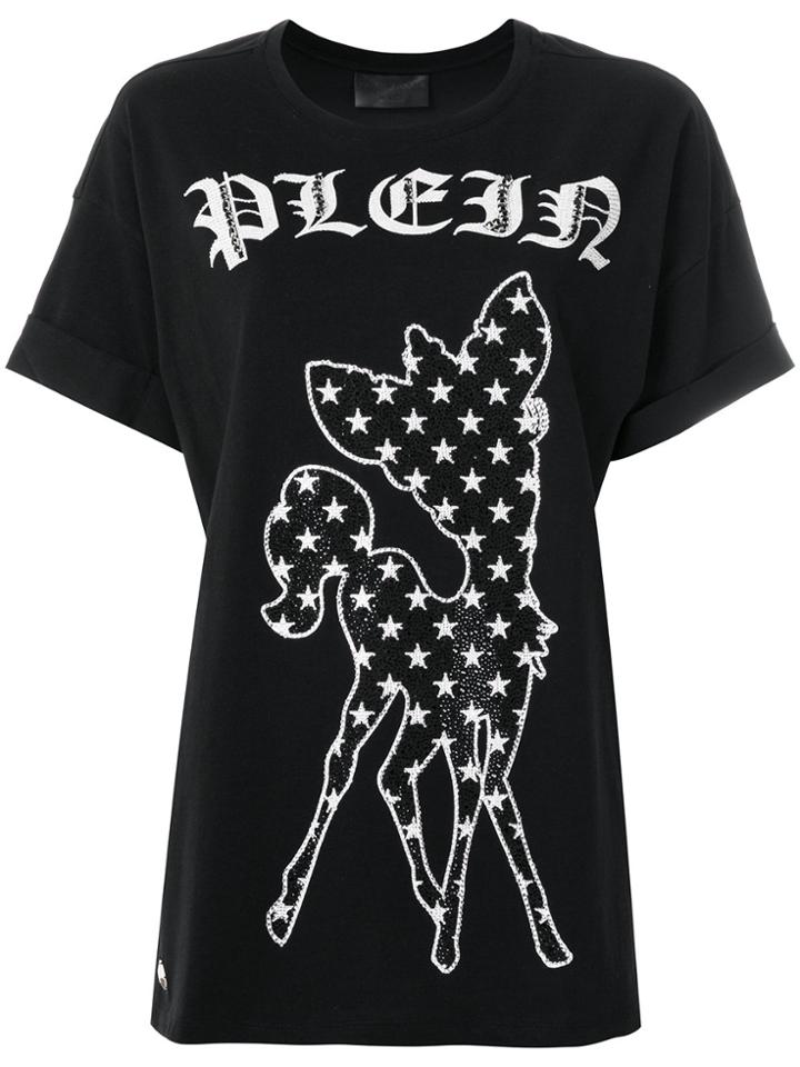 Philipp Plein Once Upon A Time Crystal-embellished T-shirt - Black