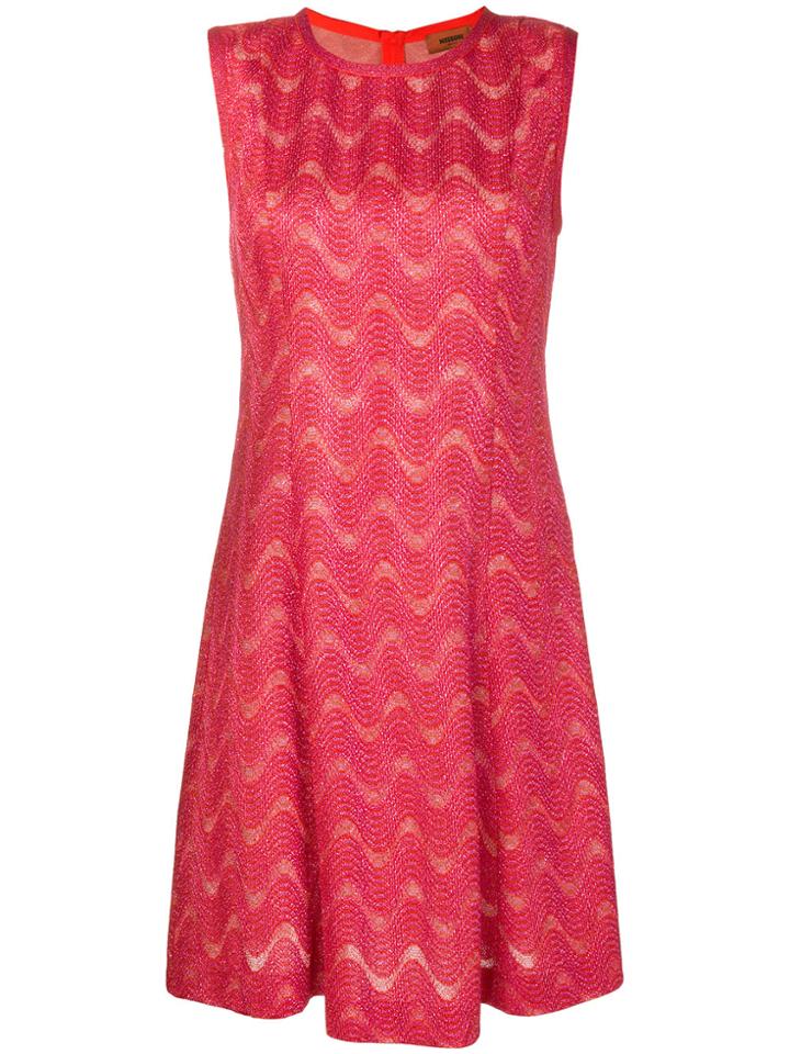 Missoni Metallic Thread Dress - Red