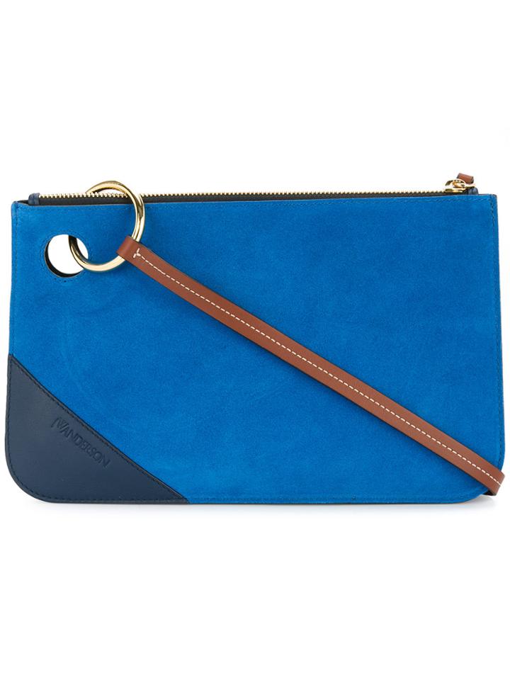 Jw Anderson Colour Block Clutch - Blue