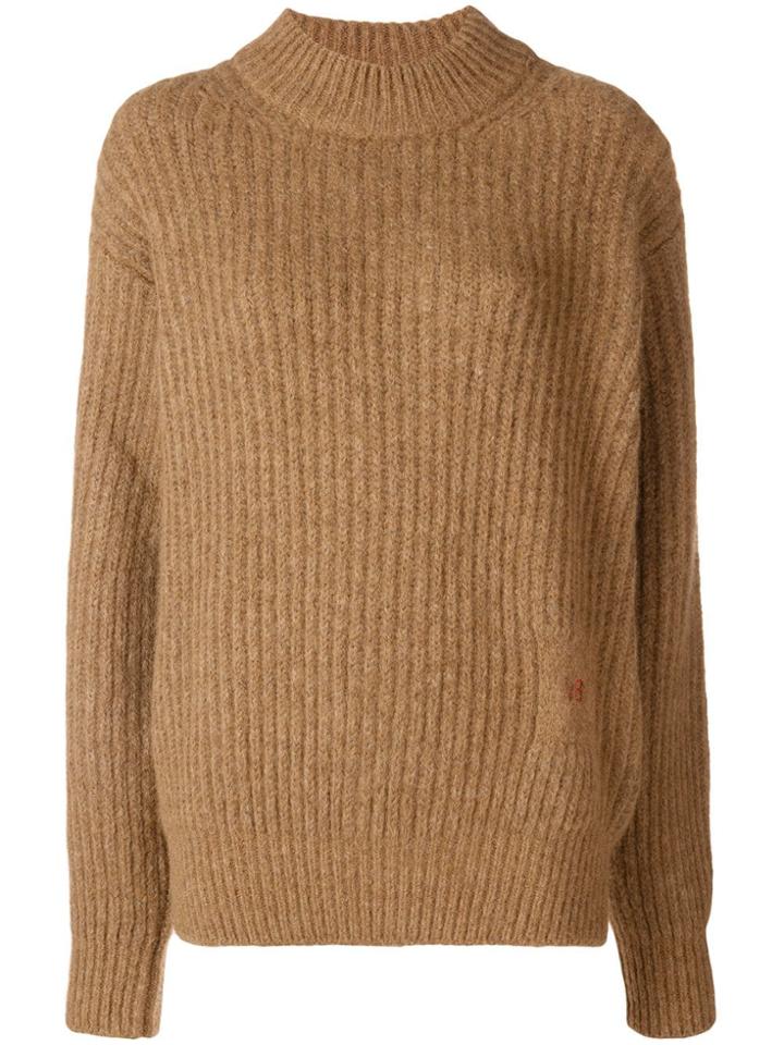 Victoria Beckham Chunky Knit Jumper - Brown