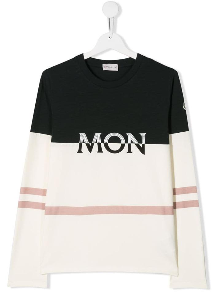Moncler Kids Teen Colour-block Top - Neutrals