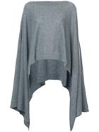 Le Kasha Draped Cape Jumper - Grey