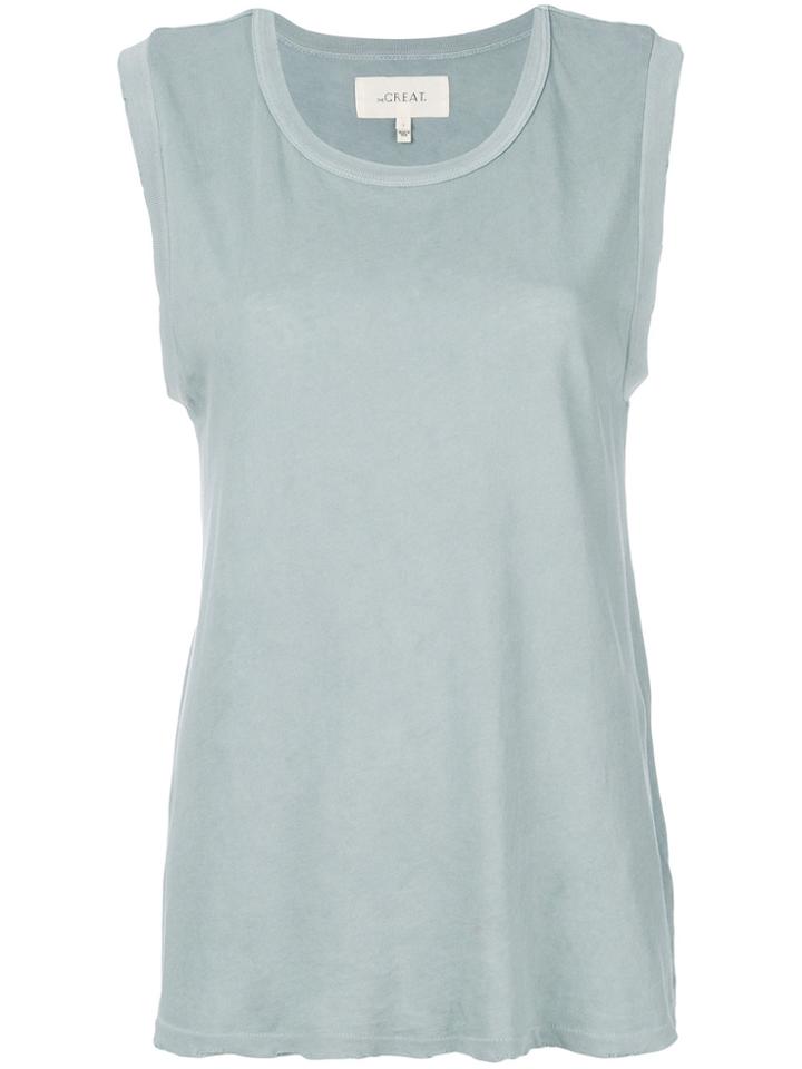 The Great Nibbled Hem Tank - Blue