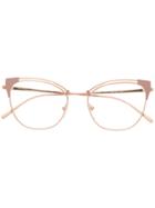 Prada Eyewear Cat-eye Glasses - Metallic