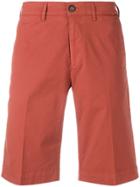 Canali Straight Fit Shorts - Red
