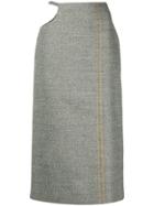Maison Margiela Cut Out Detail Skirt - Grey