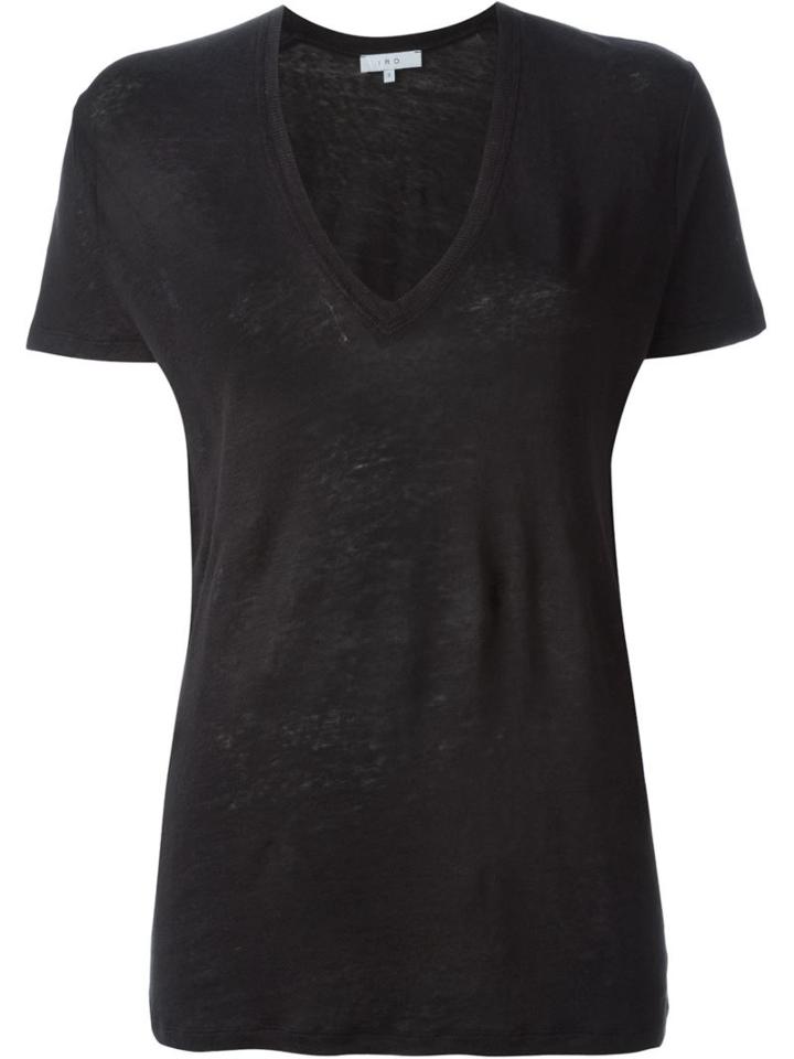 Iro Archie T-shirt, Women's, Size: S, Black, Linen/flax