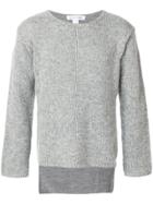 Comme Des Garçons Shirt Slits Detail Sweater - Grey