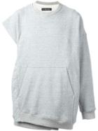 Y / Project 'double' Sweatshirt, Men's, Size: Small, Grey, Cotton/spandex/elastane/polyamide/polyester