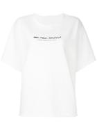 Mm6 Maison Margiela Logo Print T-shirt - White