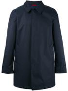 Fay Plain Raincoat, Men's, Size: Large, Blue, Cotton/polyester/polyamide
