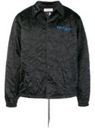 Facetasm Creased Logo Bomber Jacket - Black