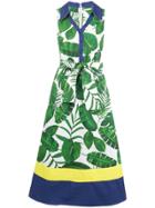 Alice+olivia Foliage Print Sundress - Green