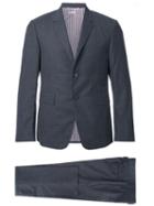 Thom Browne Notched Lapel Formal Suit, Men's, Size: 1, Grey, Cupro/wool
