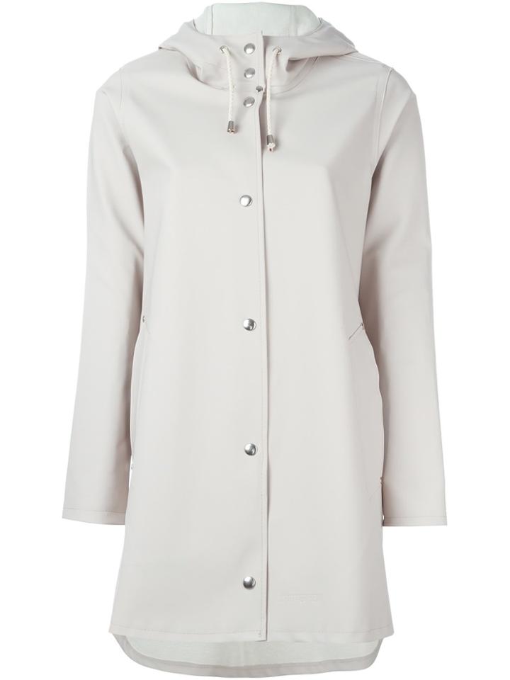 Stutterheim Hooded Coat - Nude & Neutrals