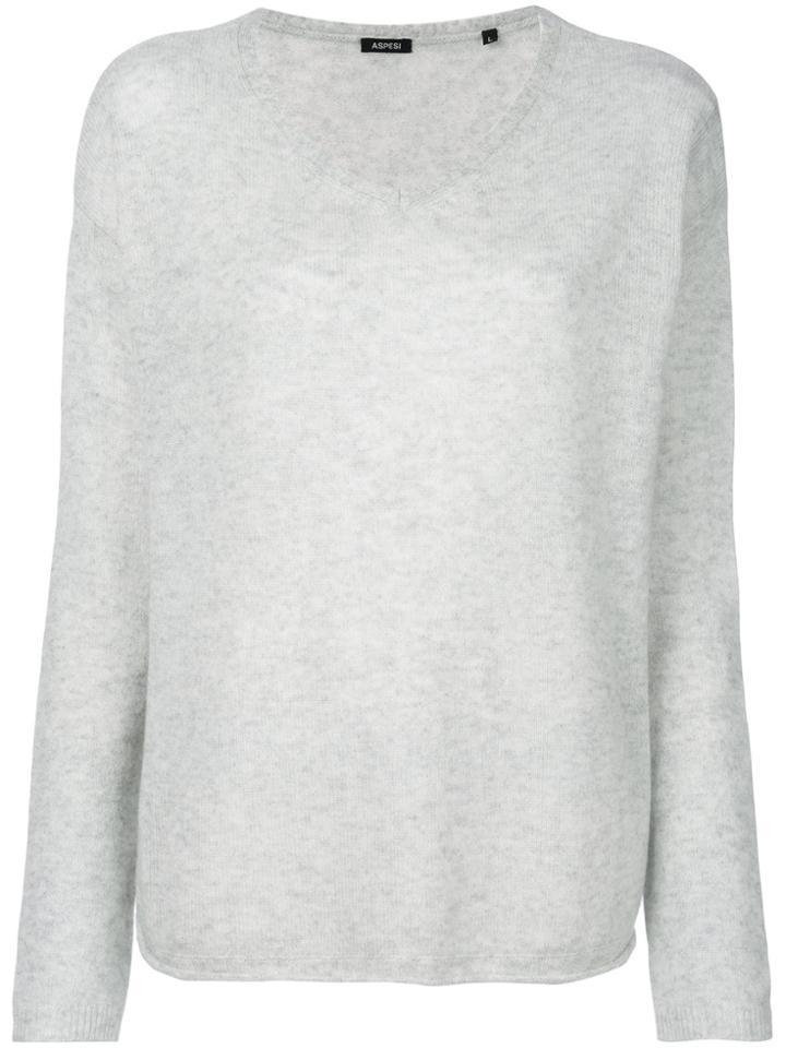 Aspesi V-neck Sweater - Nude & Neutrals