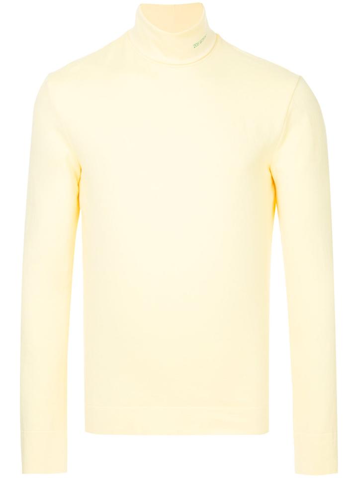 Calvin Klein 205w39nyc Logo Polo Neck - Yellow & Orange