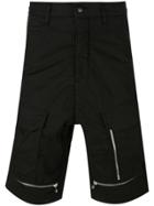 Stone Island Shadow Project Zips Deck Shorts - Black