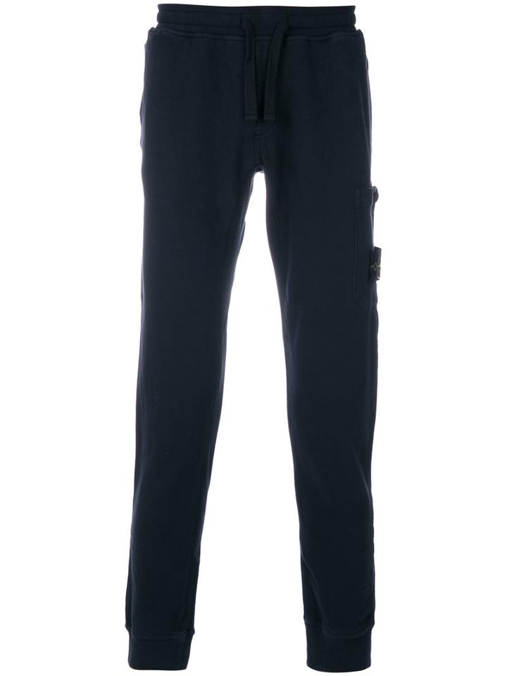 Stone Island - Colour Block Sweatshirt - Men - Cotton - S, Blue, Cotton