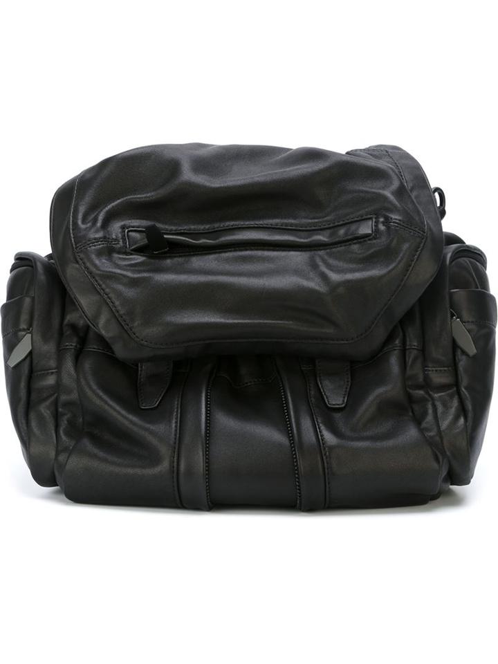 Alexander Wang Marti Backpack, Black, Leather