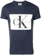 Calvin Klein Jeans Logo Print Crew Neck T-shirt - Blue