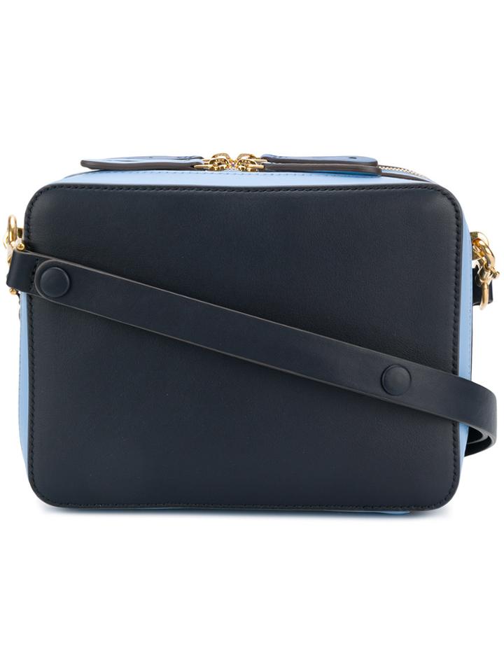 Anya Hindmarch Double Top Zip Shoulder Bag - Black